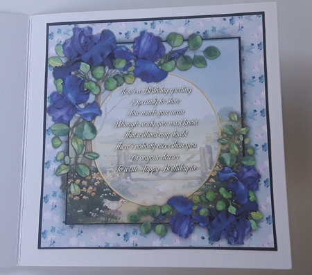 8x8 Mini Kit, Beautiful Blue Irisis by Pam Ogilvy