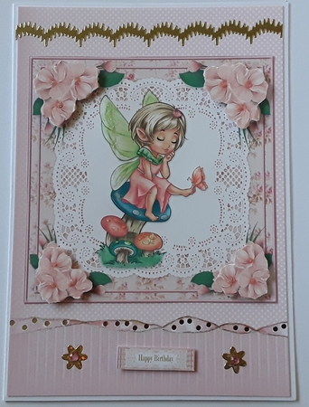 Cute Little Fairy Birthday Topper by Pam Ogilvy