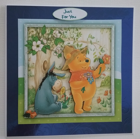 7x7 Poohs Picking The Flowers by Pam Ogilvy
