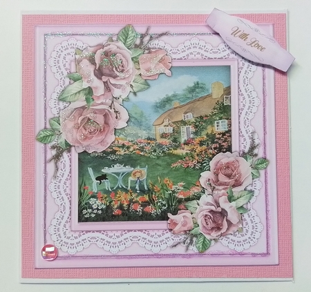 8x8 Mini Kit,  Beautiful Rose Cottage by Pam Ogilvy
