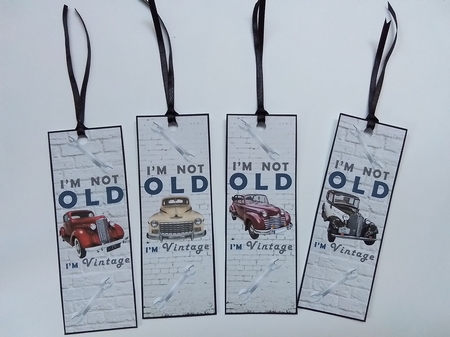 4 Vintage car toppers/bookmarks 2 by Pam Ogilvy