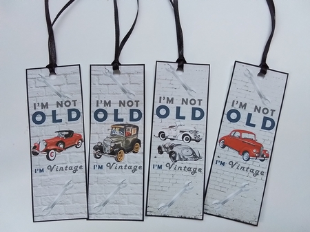 4 Vintage car toppers/bookmarks 5 by Pam Ogilvy