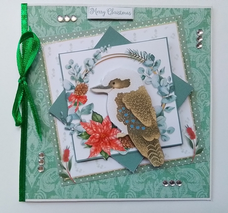 6X6 CHRISTMAS KOOKABURRA  by Pam Ogilvy