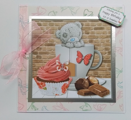 Tatty Teddy with Cupcake by Pam Ogilvy