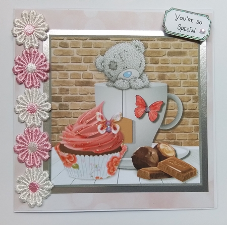 Tatty Teddy with Cupcake by Pam Ogilvy