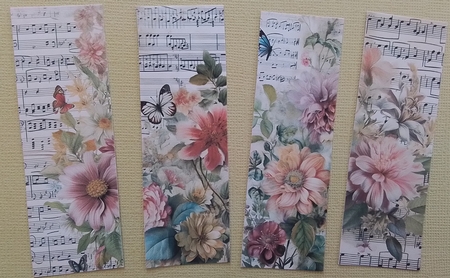 Watercolor Floral Bookmarks by Pam Ogilvy