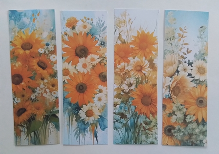 Sun Flower Bookmarks by Pam Ogilvy