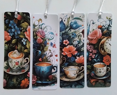 Teacup Bookmarks by Pam Ogilvy