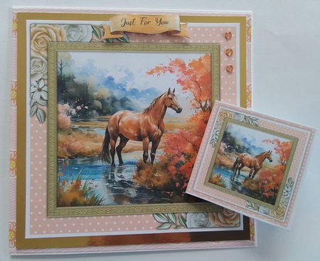8x8 Mini Kit, Horse at The Riverbank by Pam Ogilvy