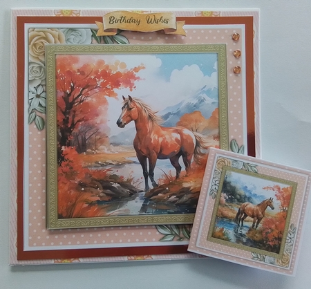 8x8 Mini Kit, Horse at The Riverbank by Pam Ogilvy