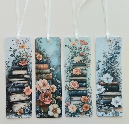 Colorful Floral Bookmarks by Pam Ogilvy