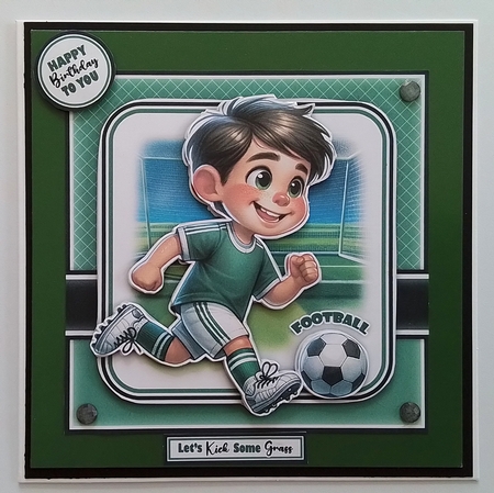 Football Green Mini Kit by Pam Ogilvy