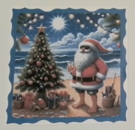 Beach Santa  by Pam Ogilvy