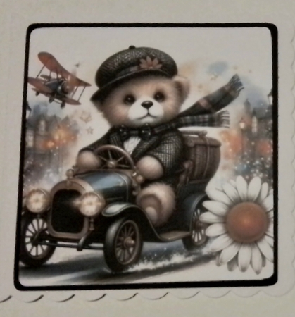 Teddy Car 1 by Pam Ogilvy