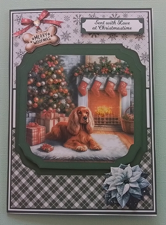 SPANIEL AT CHRISTMAS - request by Pam Ogilvy