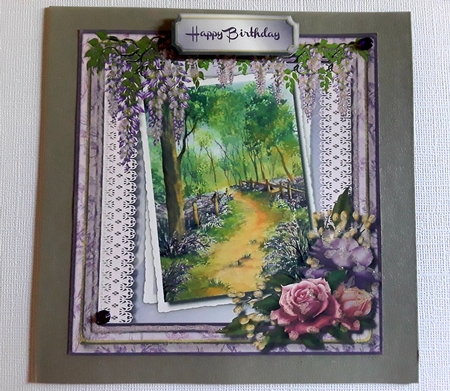 Beautiful Bluebell Woods and Roses  by Pam Ogilvy