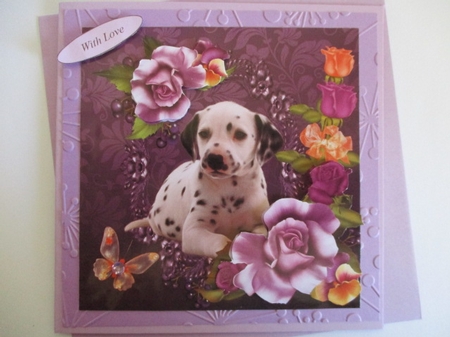 Dalmation Rosy Posy Topper with Layers by Pam Ogilvy
