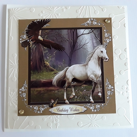 Horses and Birds 1 - Quick Card by Pam Ogilvy