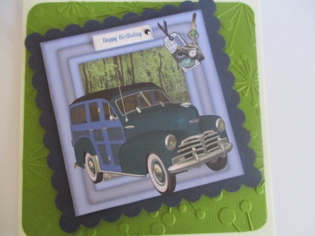 Woody in Blue / Green  by Pam Ogilvy