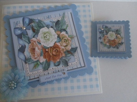 Stunning Mixed Roses on Lace  3,  by Pam Ogilvy