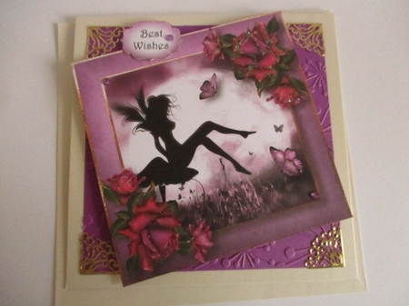 Full Moon Fae & Twilight Roses 8x8 by Pam Ogilvy