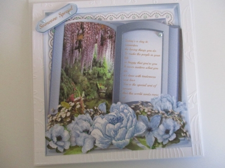 Beautiful Blue Birthday Book with Verse by Pam Ogilvy