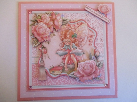 FAIRY BOOKWORM 8x8 Decoupage Mini Kit by Pam Ogilvy