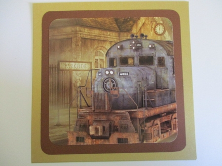 The Old Victorian Train Station 21 - Travel Adventures - 3D Decoupage Insert & Tag by Pam Ogilvy
