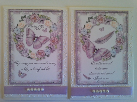 2 Sympathy/Thinking of You Card Fronts by Pam Ogilvy