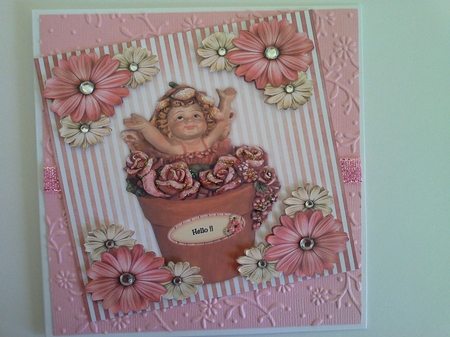 Cute Elve In Flowerpot by Pam Ogilvy
