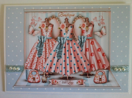 Pink Vintage Boutique with Ladies Dresses by Pam Ogilvy
