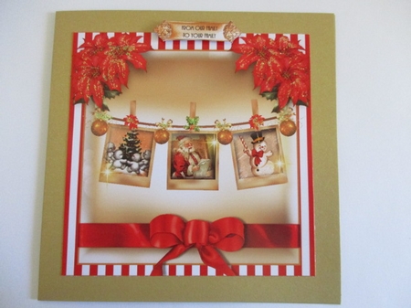 Vintage Christmas Photos Card Front Kit by Pam Ogilvy