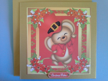 Gorgeous Santa Mouse 8x8 Mini Kit by Pam Ogilvy