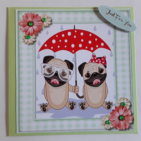8 Sheet Bumper kit , Cute Animal Couples with Bonus Incerts  by Pam Ogilvy