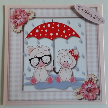 8 Sheet Bumper kit , Cute Animal Couples with Bonus Incerts  by Pam Ogilvy