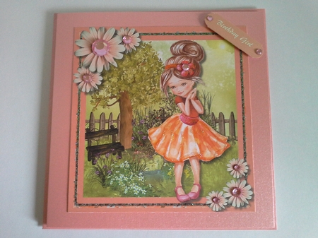 Beautiful Girl in Peach by Pam Ogilvy