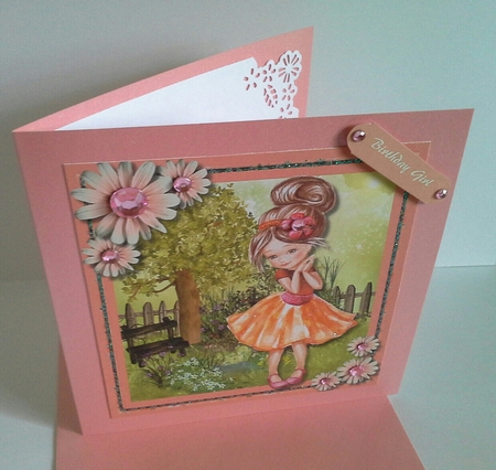 Beautiful Girl in Peach by Pam Ogilvy