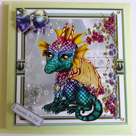 Mystic Worlds Green Dragon  by Pam Ogilvy