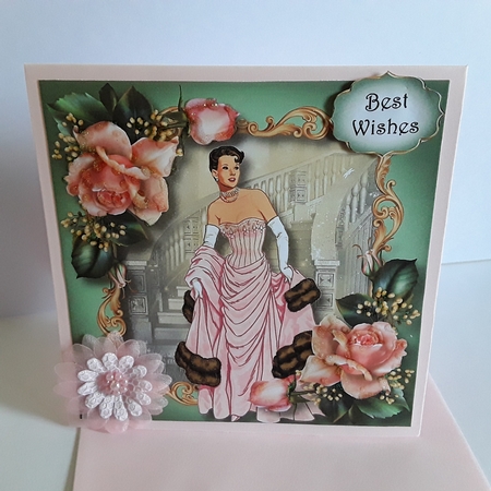 Vintage Movie Star Glamour 8x8 by Pam Ogilvy