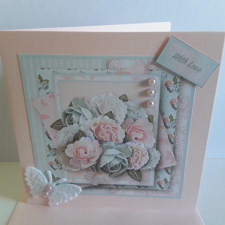 Shabby Chic Flowers - Multi-Layer Card Mini Kit by Pam Ogilvy