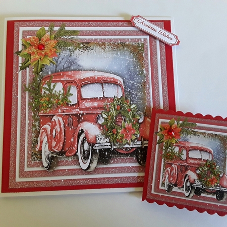 Truck in the snow  by Pam Ogilvy