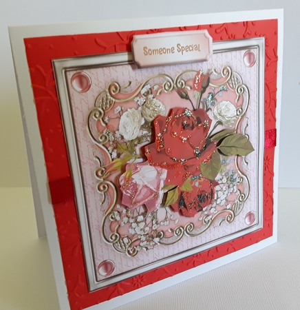 Beautiful Roses on a Ornate Mat by Pam Ogilvy