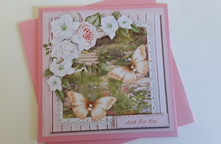 Apple Blossom and Butterflys  by Pam Ogilvy