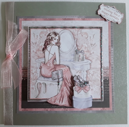 AT THE DRESSING TABLE 7.5 Decoupage & Insert Mini Kit by Pam Ogilvy