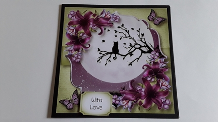 Purple Silhouette Moon Bumper Kit by Pam Ogilvy