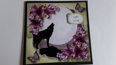Purple Silhouette Moon Bumper Kit by Pam Ogilvy