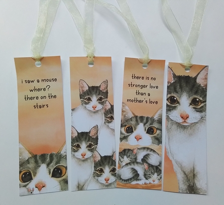 Pussy Cat,Pussy cat Book marks by Pam Ogilvy