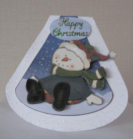 Jolly Little Snowman Wobble Card Sheet Featured Gallery Photo