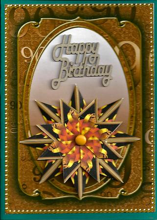 Vintage Tea 90th Birthday 7x5in Shaker Frame and Base by Pam Ross