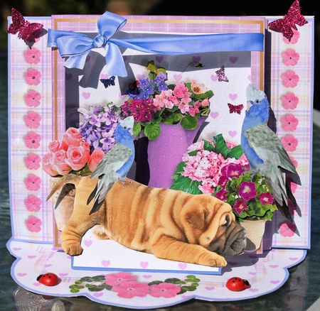 Shadow Box Easel Card Kits - Garden Dreams by Pam Sperling